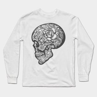 Sugar Skull Tattoo illustration Long Sleeve T-Shirt